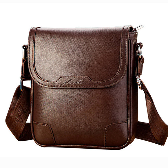 Men's Vintage PU Leather Messenger Bag Shoulder Bag Business Crossbody Bag