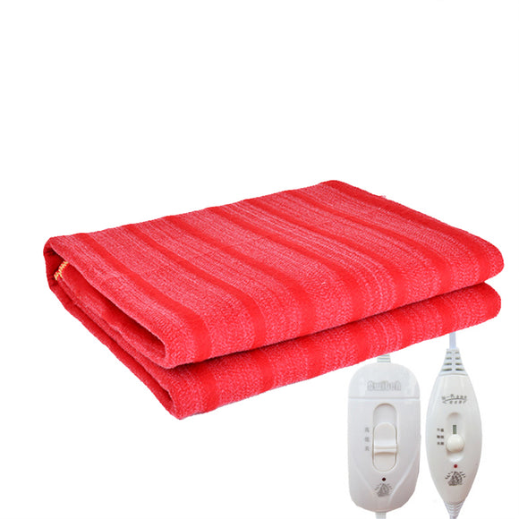 110V 50W 150x70cm Single Electric Heated Blanket Mat Rapid Heating 3 Gear Controller