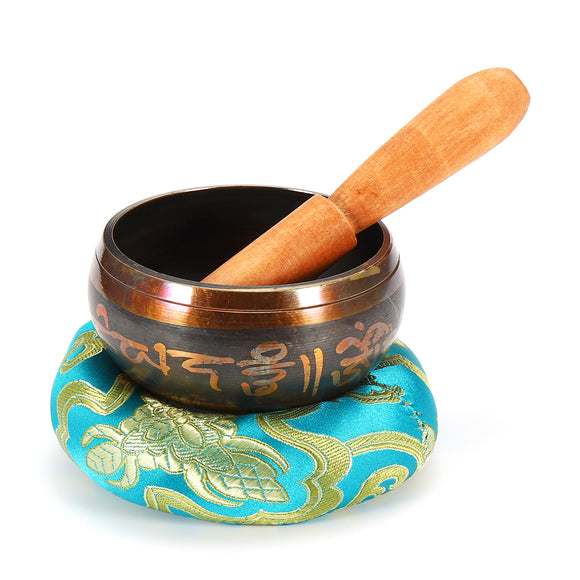 80mm Tibetan Yoga Singing Bowl Buddhism Chime Resonance Meditation Chakara