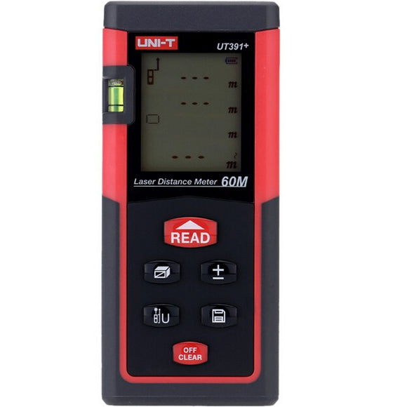 UNI-T UT391+ Handheld 60M Digital Laser Distance Meter RangeFinder Volume Self-calibration