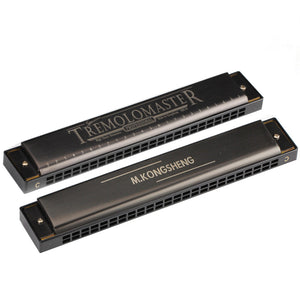 Kong Sheng 24 Holes Tremolo Polyphonic Harmonica C Key for Children Beginner Musical Instrument