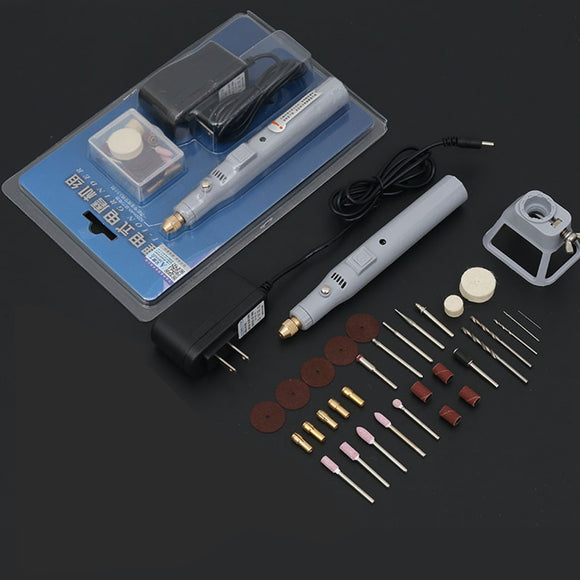 31Pcs Rechargeable Mini Electric Drill Grinder Set Rotary Tool  Polishing Sharpening Tool Kit