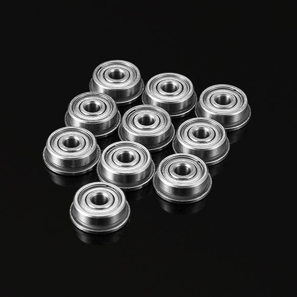 Machifit 10pcs F623ZZ Flange Bushing Ball Bearings 3x10x4mm Mini Deep Groove Flange Ball Bearing