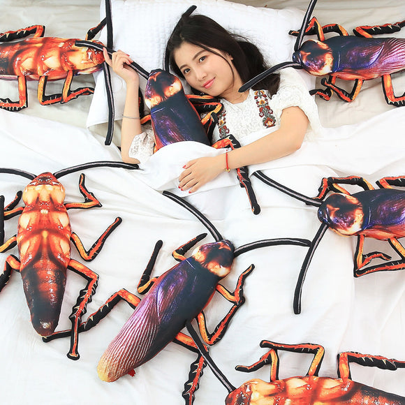 Honana WX-V1 55cm Simulation Cockroach Pillow Cushion Mischief Plush Toy Trick Children's Toys Gifts