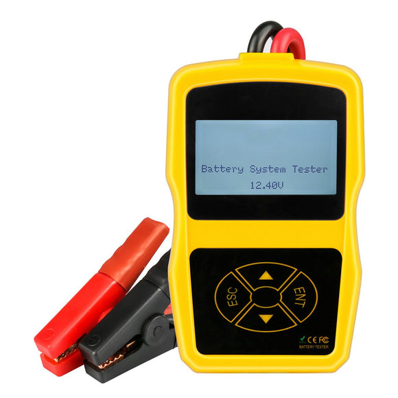 12V ABS 2.4 Inch Car Battery System Tester Power Measure Meter Auto CCA Analyzer