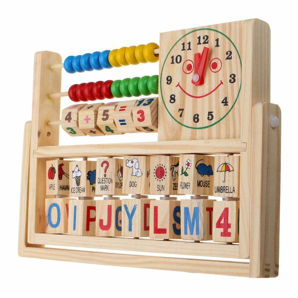 Wooden New Multi-Purpose Computation Frames Versatile Flap Abacus