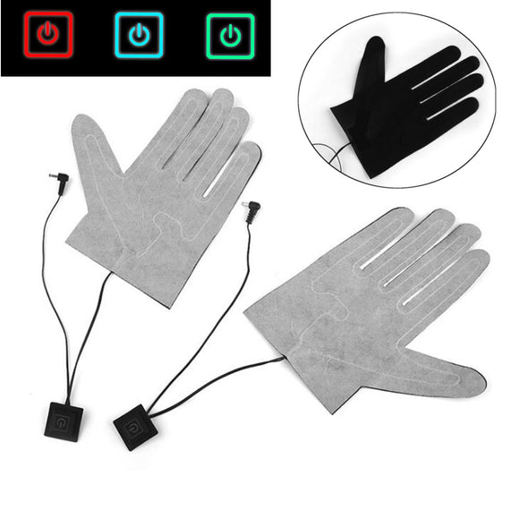 7.4V New Electric Heating Glove Winter Thermal Hands Warm Heated Gloves
