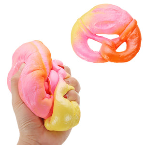 Big Croissant Bread Squishy 20*20*5CM Slow Rising Cream Scented Decompression Gift Soft Toy