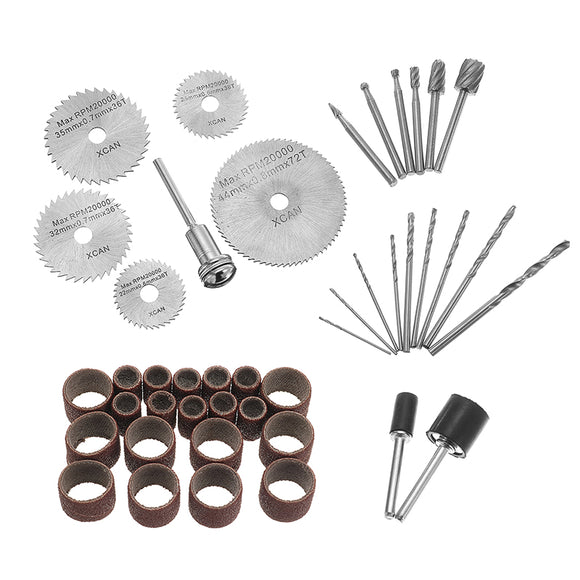 HILDA 43Pcs Rotary Tool Accessories Set Electric Drill Tool for Drilling Grinding Polishing