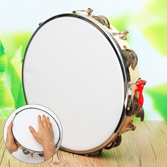 Polyester Leather Pandeiro Drum Tambourine Samba Brasil Wood Music Instrument