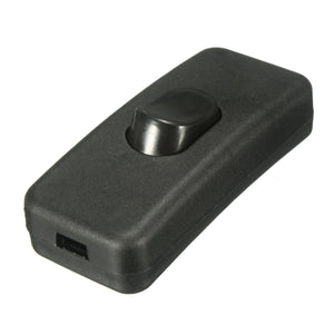 Excellway 250V 2A Light Switch Universal In Line Rocker Switch ON / OFF Rocker Switch