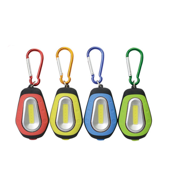 3W Mini COB Keychain Flashlight Camping Work Night Light Portable Magnetic Emergency Pocket Lamp
