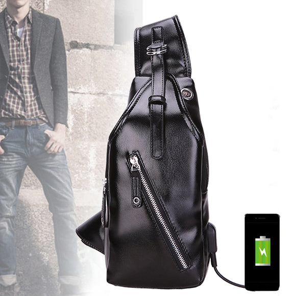 BIKIGHT Outdoor Shoulder Chest Bag Crossbody Men Waterproof USB Charging Bike Bicycle Cycling Xiaomi
