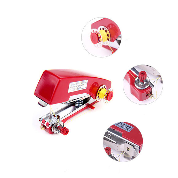 Honana WX-T33 Portable Hand-Held Mini Sewing Machine Clothes Fabric Pocket For DIY Needlework Tools