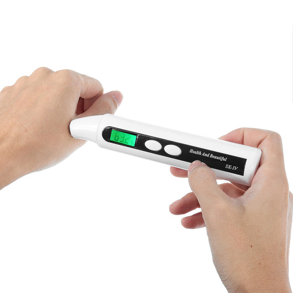 Digital LCD Facial Moisture Analyzer Tester Skin Face Oil Water Monitor Detector