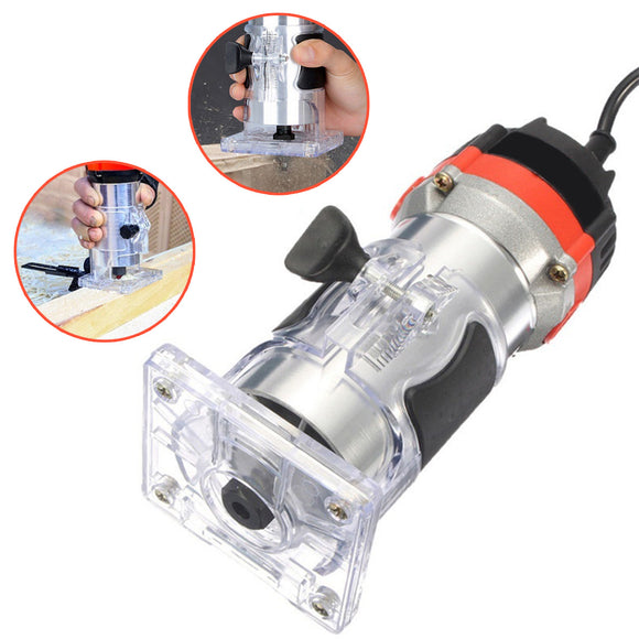 220V 470W Electric Hand Trimmer Router Edge Joiners Tool 30000r/min Woodworking Edge Cutter Wood Laminator Router