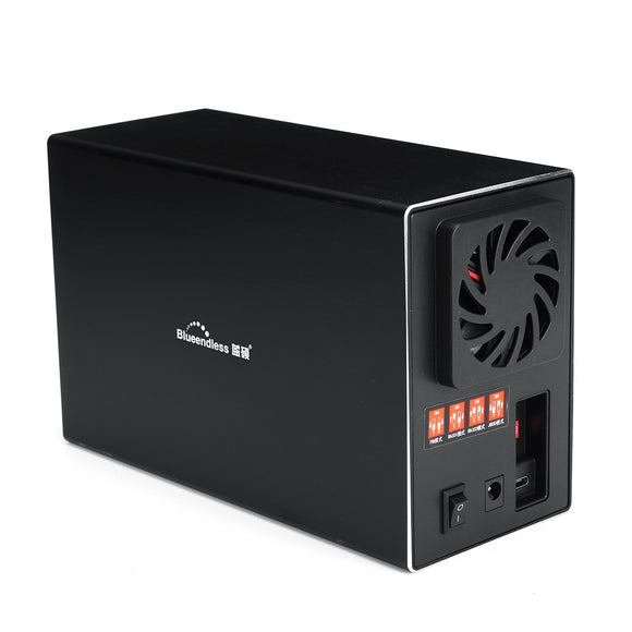 Blueendless DB3502 RAID USB 3.0/Type-C NAS Gigabit Network Storage Cloud Drive for 3.5'' SATA External Hard Drive Enclosure