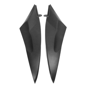 Pair Tank Side Cover Trim For ABS Plastic Black Yamaha YZF R6 2006 2007