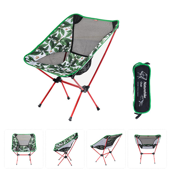 Naturehike Portable Folding Chair Ultralight Aluminum Alloy Max Load 90kg Outdooors Camping