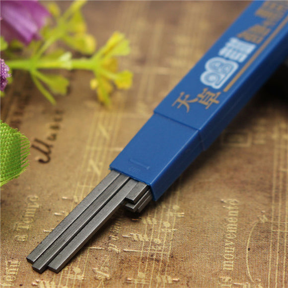 2.0mm 6PCs Black Lead Pencil Refills Set For Exam Automatic Mechanical Pencil