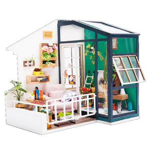 Robotime DG-M05 DIY Doll House Miniature With Furniture Wooden Dollhouse Toy Decor Craft Gift