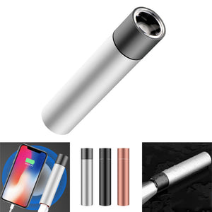 XANES D02 Multi-function USB Rechargeable LED Flashlight Emergency Power Bank USB Charging LED Light Waterproof Charging Treasure
