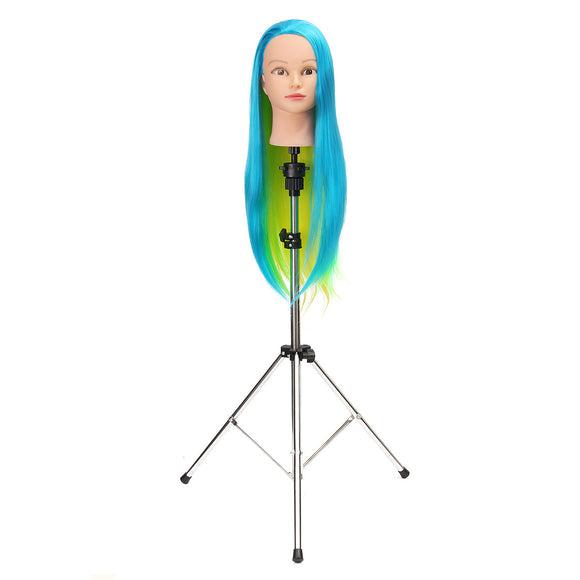 Adjustable Wig Head Tripod Stand Holder for Hairdressing Training Mannequin Practice