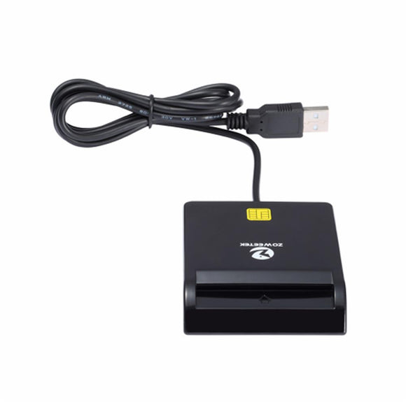 Zoweetek ZW - 12026 - 1 Easy Comm EMV USB Smart Card Reader EMV Bank Card ID Card Reader