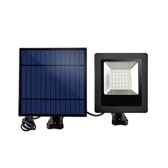 Solar Power 30 White LED Lght-controlled Flood Wall Light Waterproof Outdoor Garden Security Lamp