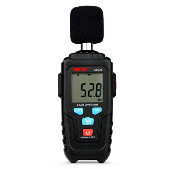 MESTEK SL620 Decibel Meter Audio Level Meter Logger 30-135dB Noise Measurement Sound Level Meter Detector Diagnostic Tool