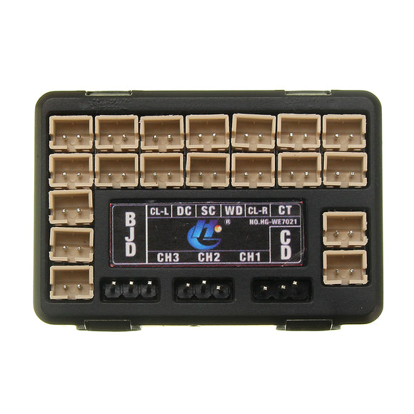HG P402 P407 P601 P801 P802 1/10 1/12 Universal Rc Car Parts WE7021 LED Light IC Mainboard Set