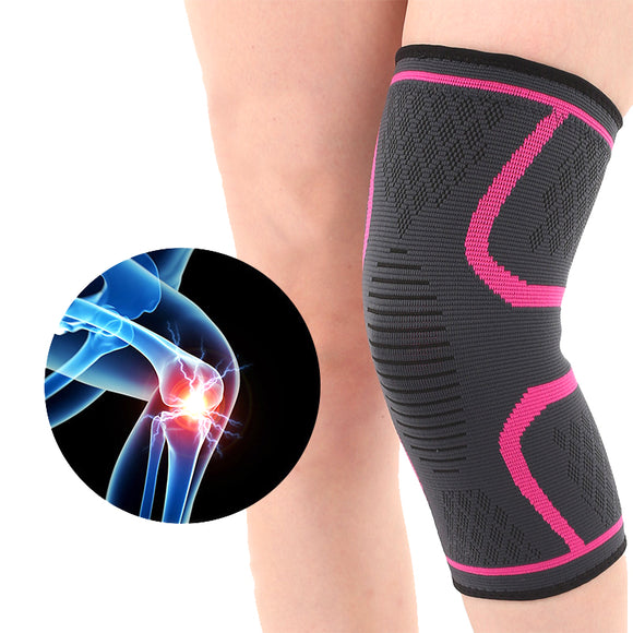 KALOAD 1 Pair Knee Pad Fitness Running Cycling Nylon Elastic Knee Support Non-slip Warm Protector