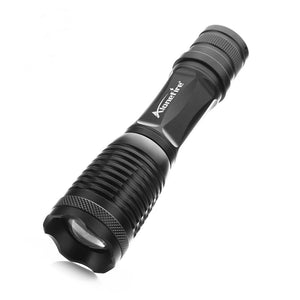 Alonefire E007 XP-L V6 LED 5 Modes Zoomable LED Flashlight AAA 18650 Rechargeable Battery