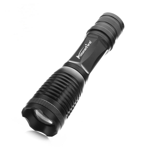 Alonefire E007 XP-L V6 LED 5 Modes Zoomable LED Flashlight AAA 18650 Rechargeable Battery