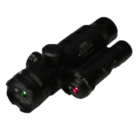 Red & Green Laser Beam Dot Sight Combo 20mm Picatinny Rail Holder Laser Sight Rail Mount