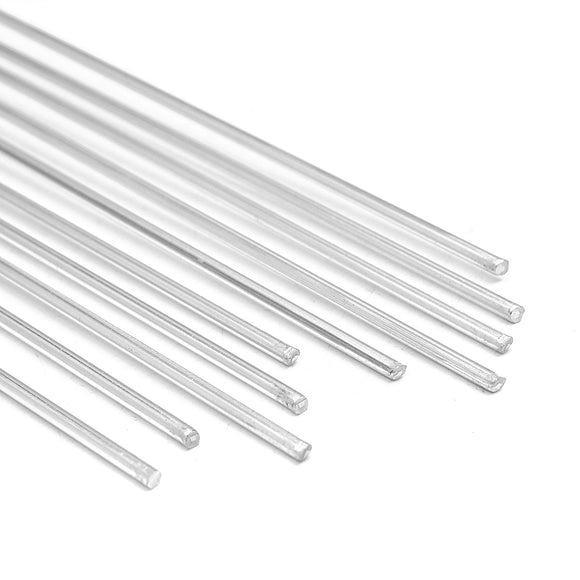 10pcs 2mm Diameter 35cm 13.8inch Length Aluminium Welding Rods Wire Electrode