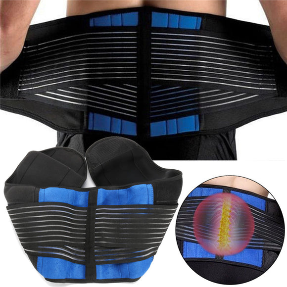 IPRee Adjustable Neoprene Double Pull Lumbar Support Lower Back Belt Brace M/XL/XXL