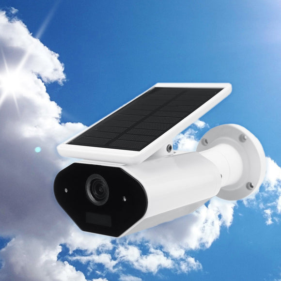 Solar Powered Wireless WiFi 1080P IP Camera Waterproof 143 Angle Night Vesion Two Way Intercom