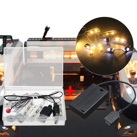 LED Light Lighting Kit ONLY For Lego City 60051 High-speed passenger Train Brick
