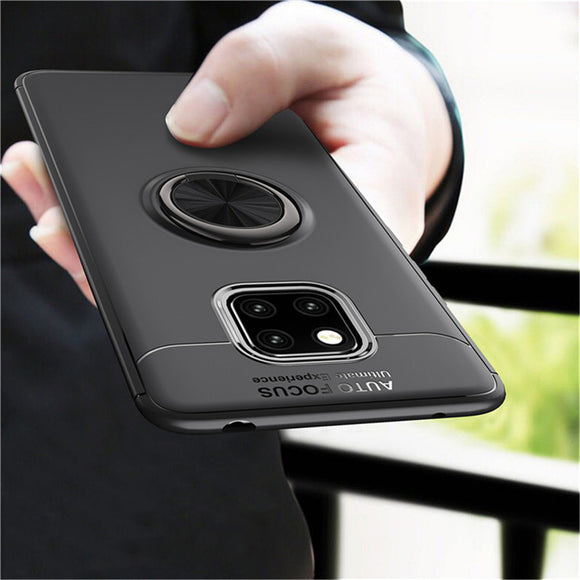 Bakeey Shockproof TPU Back Cover Protective Case with Finger Ring Holder for Huawei Mate 20 Pro
