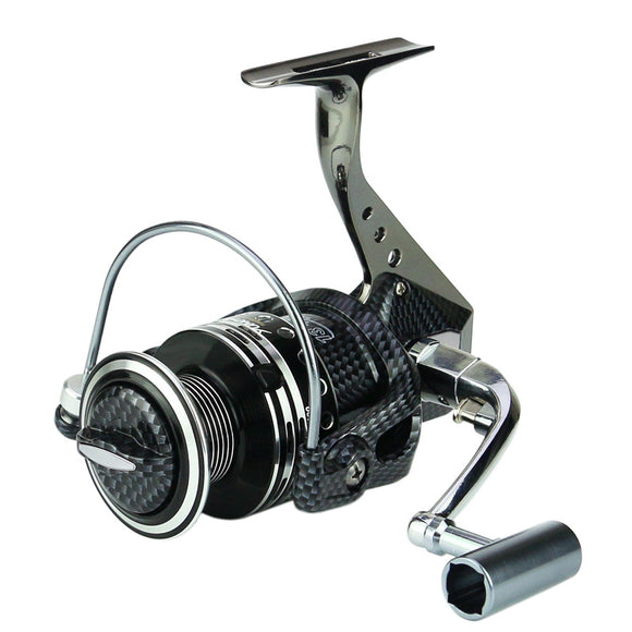 ZANLURE BA2000-5000 5.5:1 12+1BB Fishing Reel Full Metal Bearing Stainless Steel Spinning Wheel