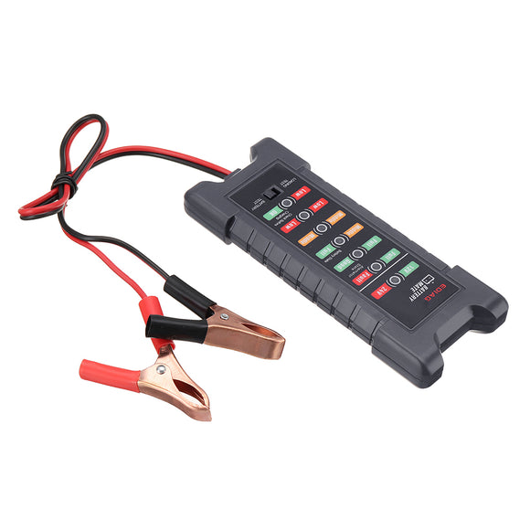 YAWOA Battery Tester BM410 12V~24V Power lighter Version Car Digital 6 LED Light Alternator Auto Battery Analyzer