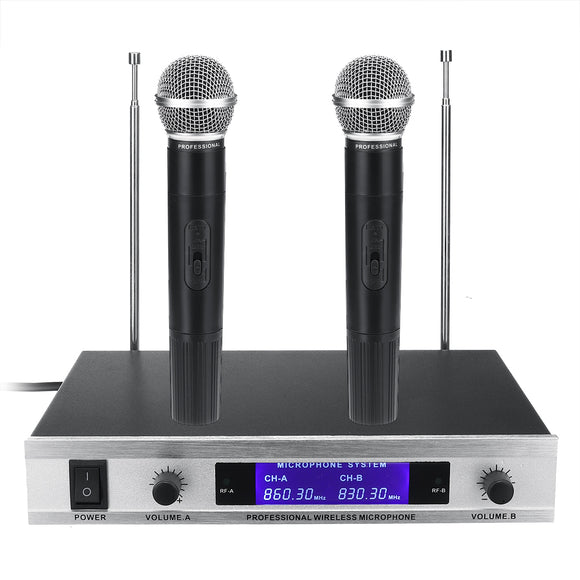 200-280mHz Wireless Digital Display Microphone Mic System for Karaoke KTV Audio Player