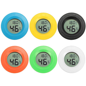 Mini Digital LCD Temperature Humidity Meter Thermometer Hygrometer Round