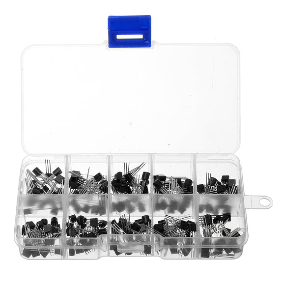 1000Pcs 10Values 100 Each Transistors Kit BC337 BC327 2N2222 2N2907 2N3904 2N3906 S8050 S8550 A1015 C1815 Transistor