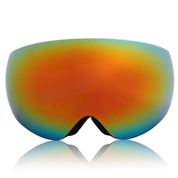 Winter Unisex Anti Fog Orange&Red Dual Len Motor Bike Racing Outdooors Snowboard Ski Goggles