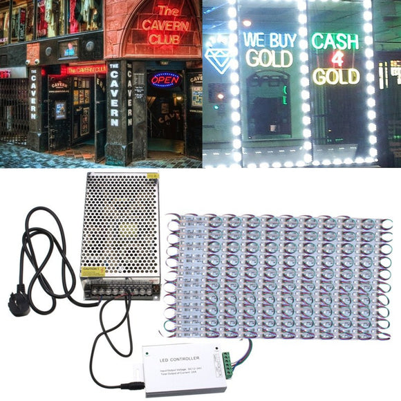 200PCS SMD5050 RGB LED Club Store Front Window Sign Module Light DC12V