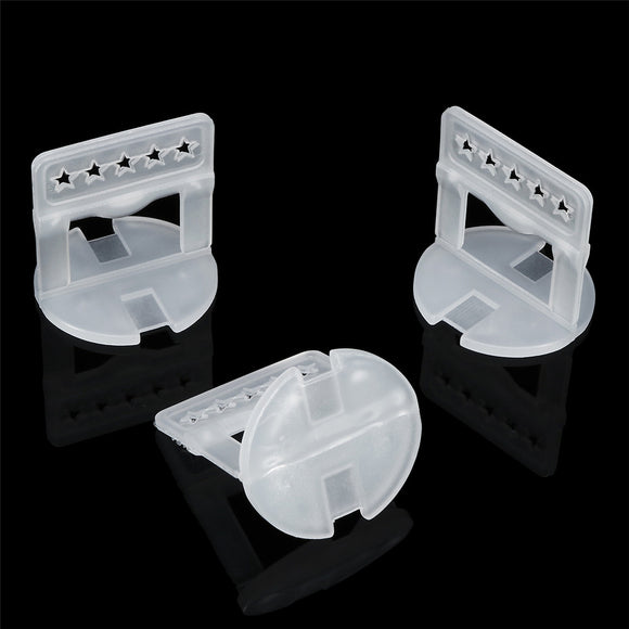 2mm 100PCS Clips Tile Leveling System Tile Spacers Clips Floor Wall Tiling Tool White