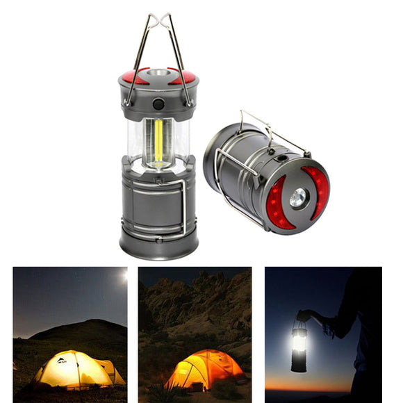 ARILUX Portable Collapsible COB Camping Lantern Battery Powered Magnetic Flashlight for Emergency