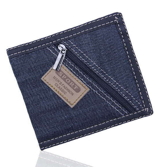 Men Women Original Jean Novel Fashion Photo Holder Zipper Pocket Wallet